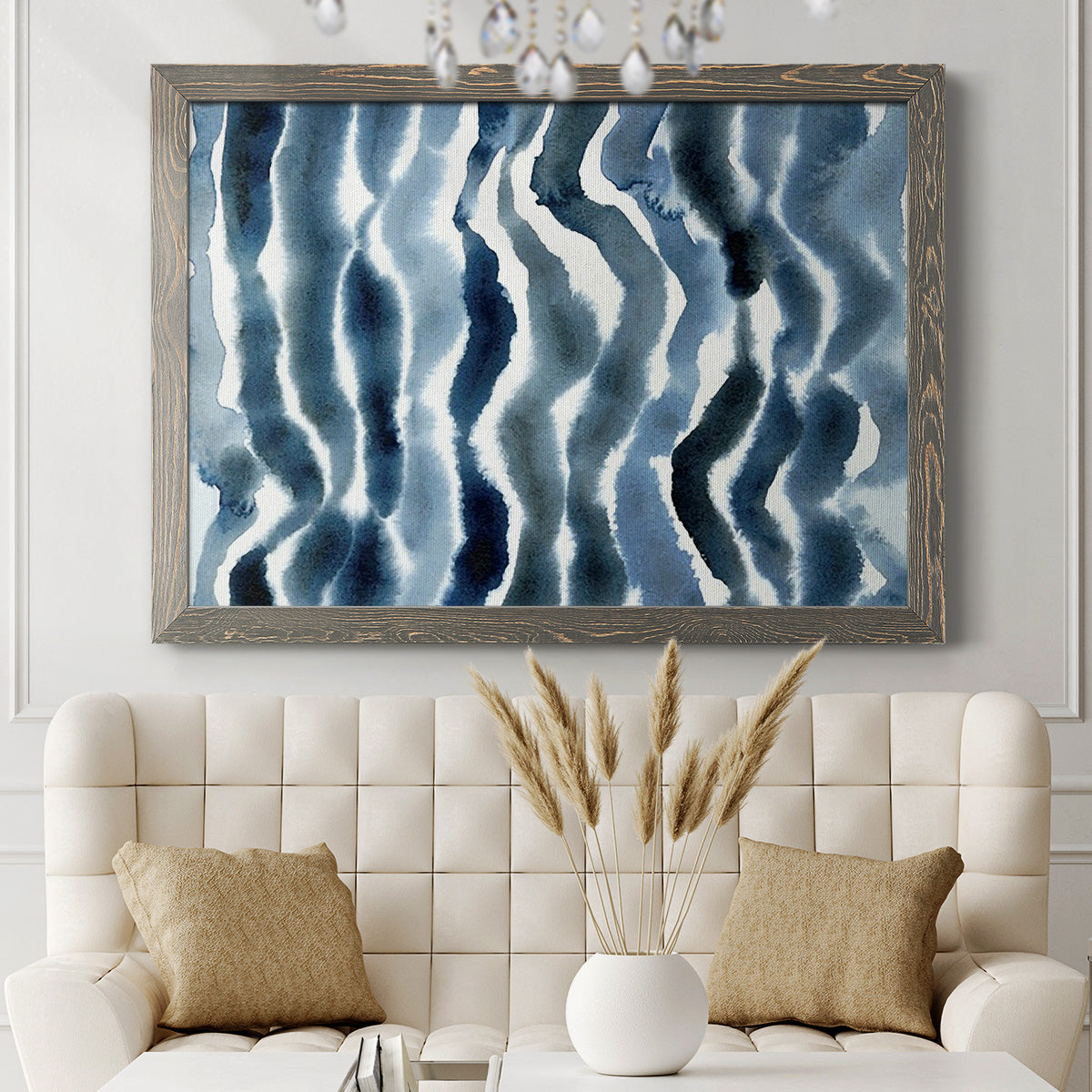 True Blue Wave II-Premium Framed Canvas - Ready to Hang