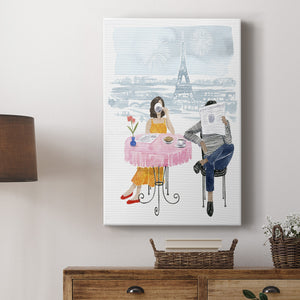 Paris in Love II Premium Gallery Wrapped Canvas - Ready to Hang