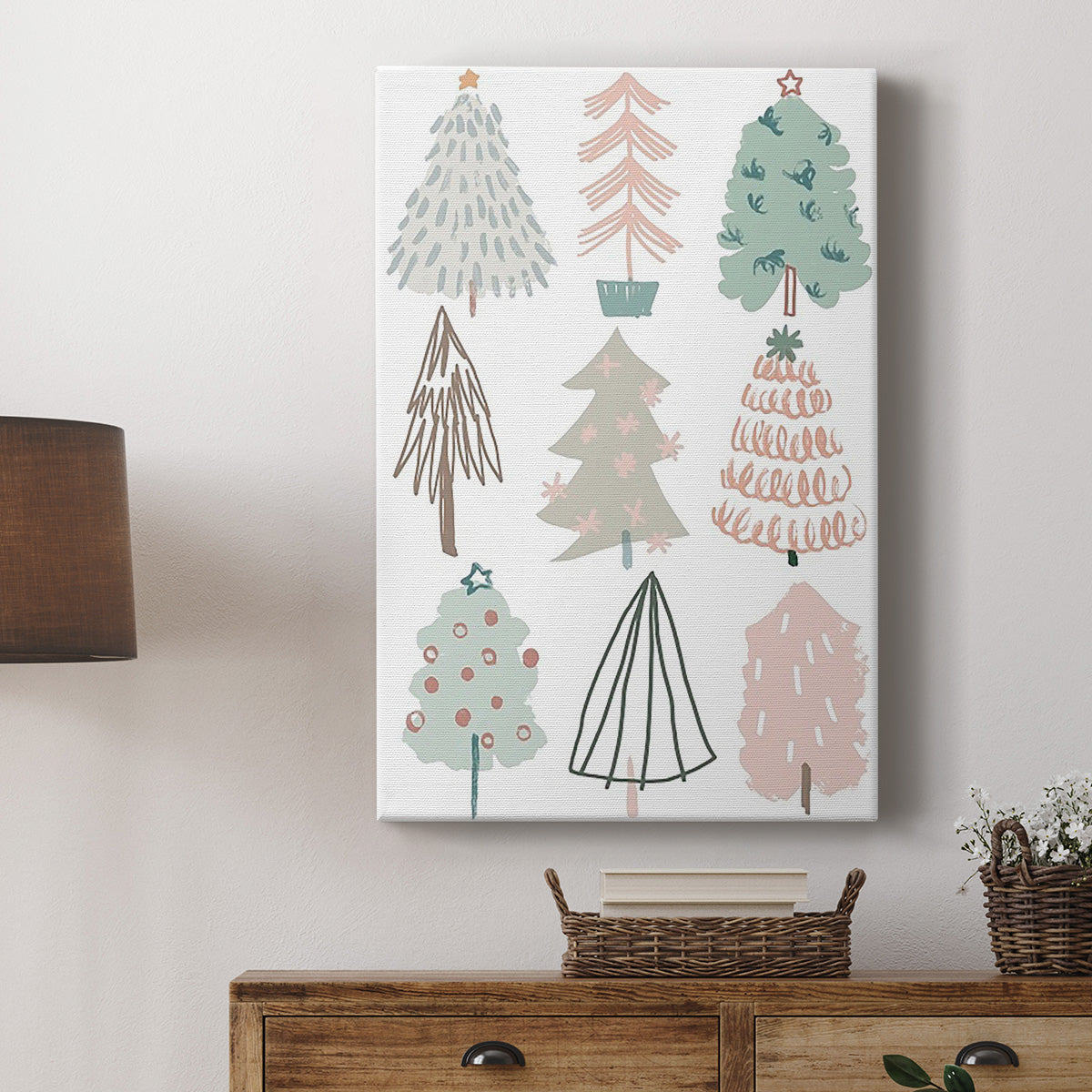 Christmas Tree Sketchbook I Premium Gallery Wrapped Canvas - Ready to Hang