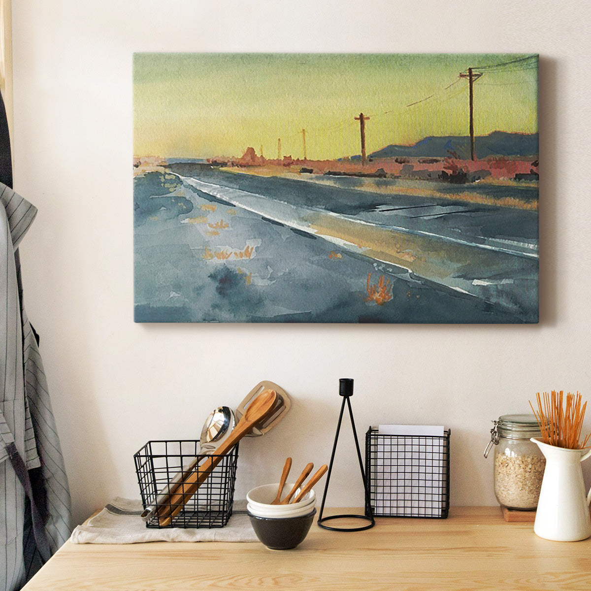 Deserted Highway I Premium Gallery Wrapped Canvas - Ready to Hang