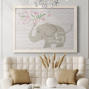 Floral Elephant-Premium Framed Canvas - Ready to Hang