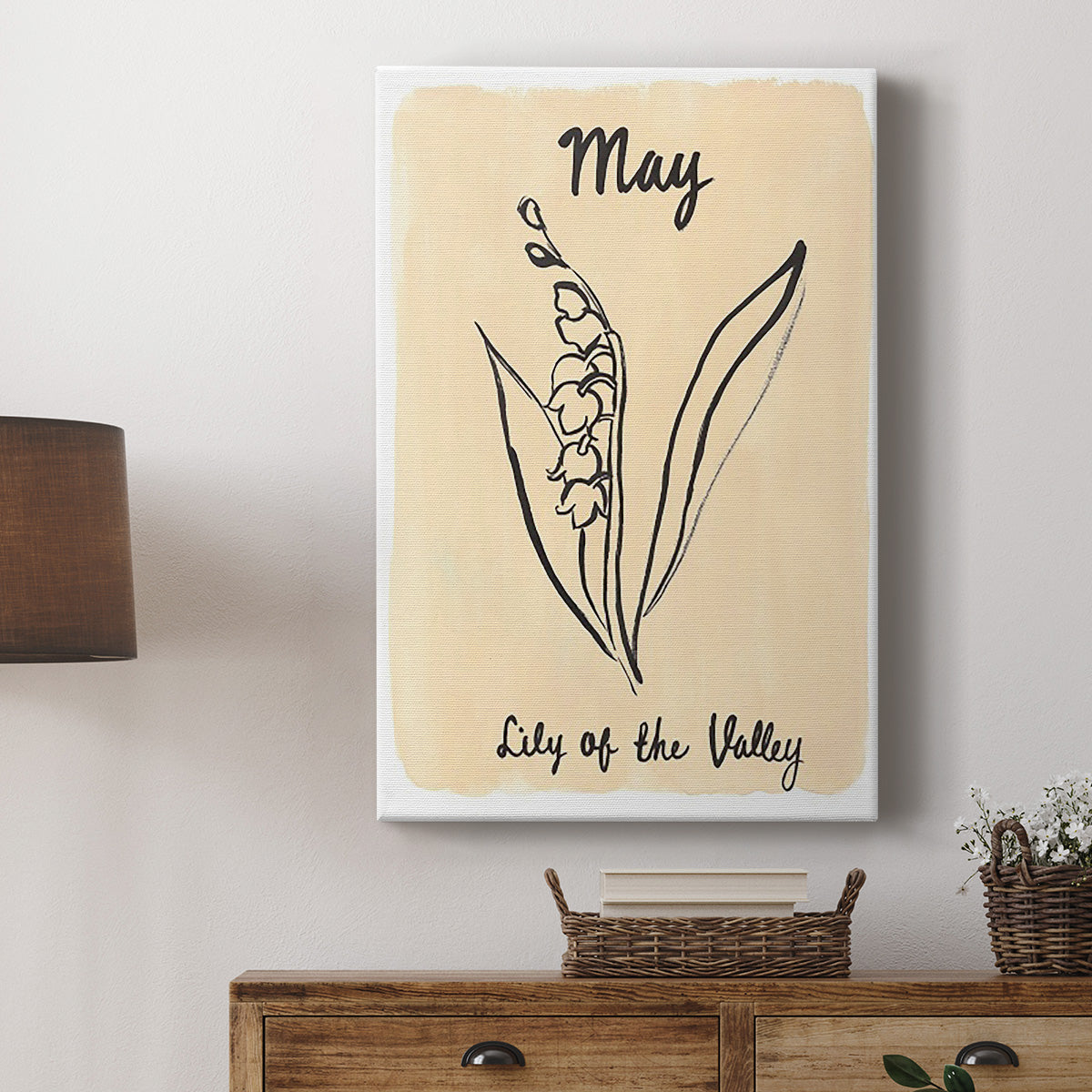 Birth Month V Premium Gallery Wrapped Canvas - Ready to Hang
