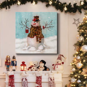 Snowwoman-Premium Gallery Wrapped Canvas - Ready to Hang