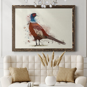 Pheasant Splash 5-Premium Framed Canvas - Ready to Hang