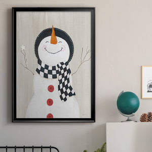 Festive Snowman II Premium Framed Print - Ready to Hang