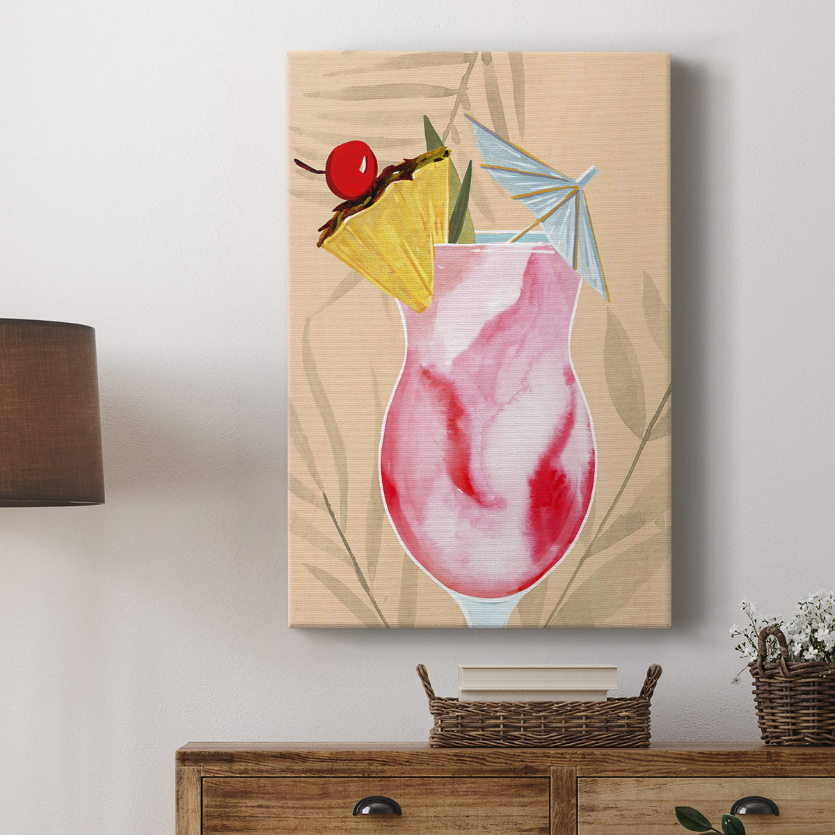 Tropical Cocktail II Premium Gallery Wrapped Canvas - Ready to Hang