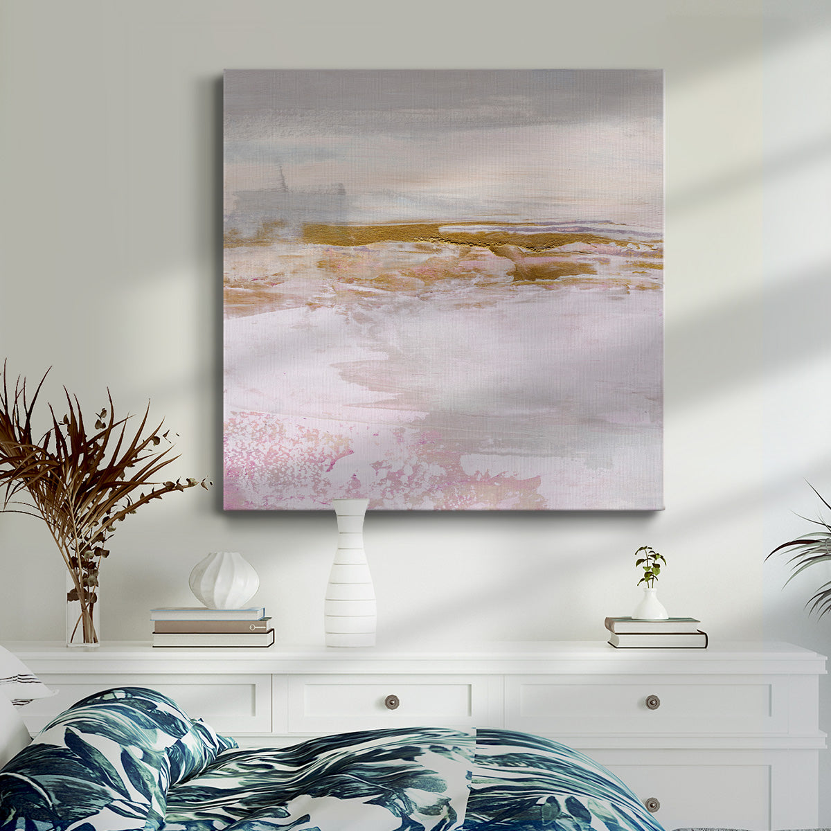 Magenta Skyline I-Premium Gallery Wrapped Canvas - Ready to Hang