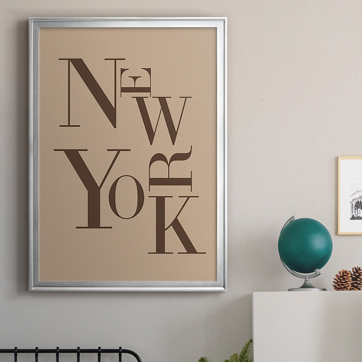 Neutral City Center Type I Premium Framed Print - Ready to Hang
