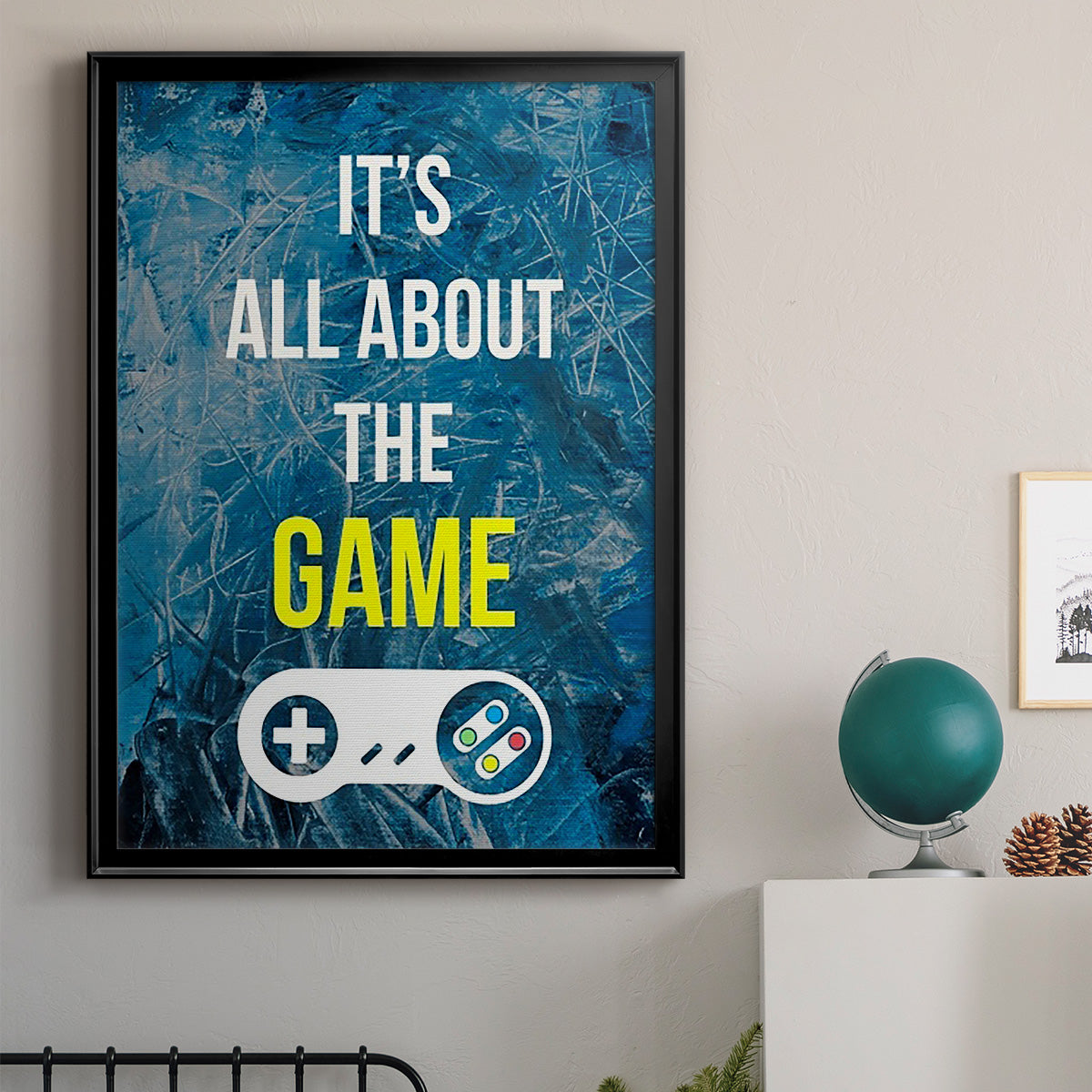 Gamer at Play IV Premium Framed Print - Ready to Hang