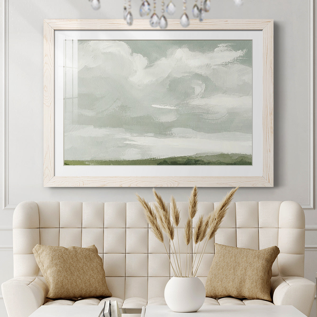 Gray Stone Sky III-Premium Framed Print - Ready to Hang