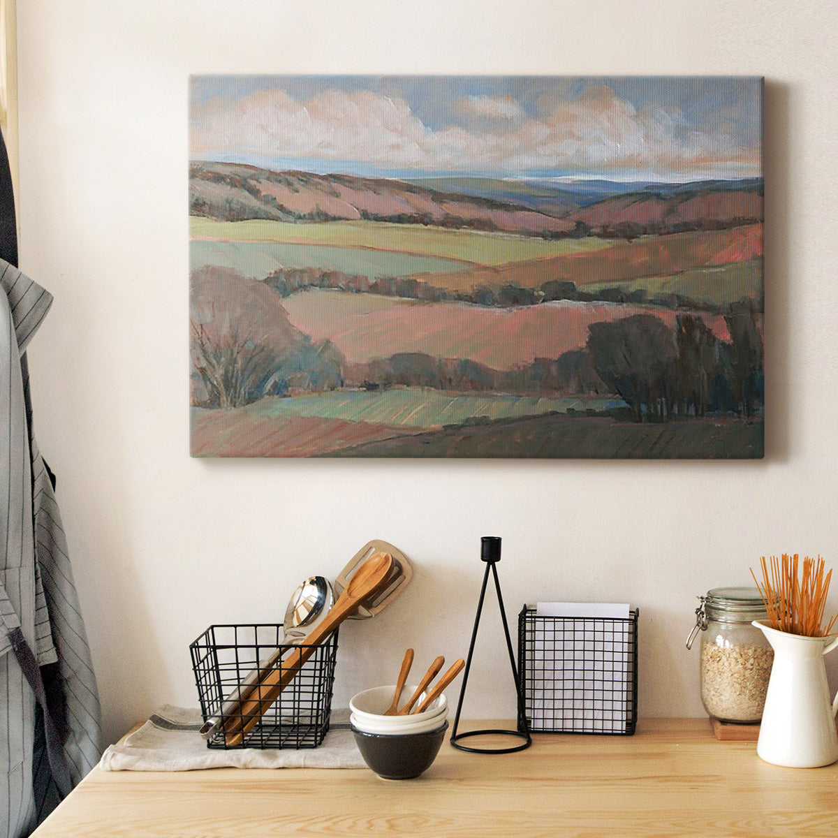 Hilly Countryside II Premium Gallery Wrapped Canvas - Ready to Hang