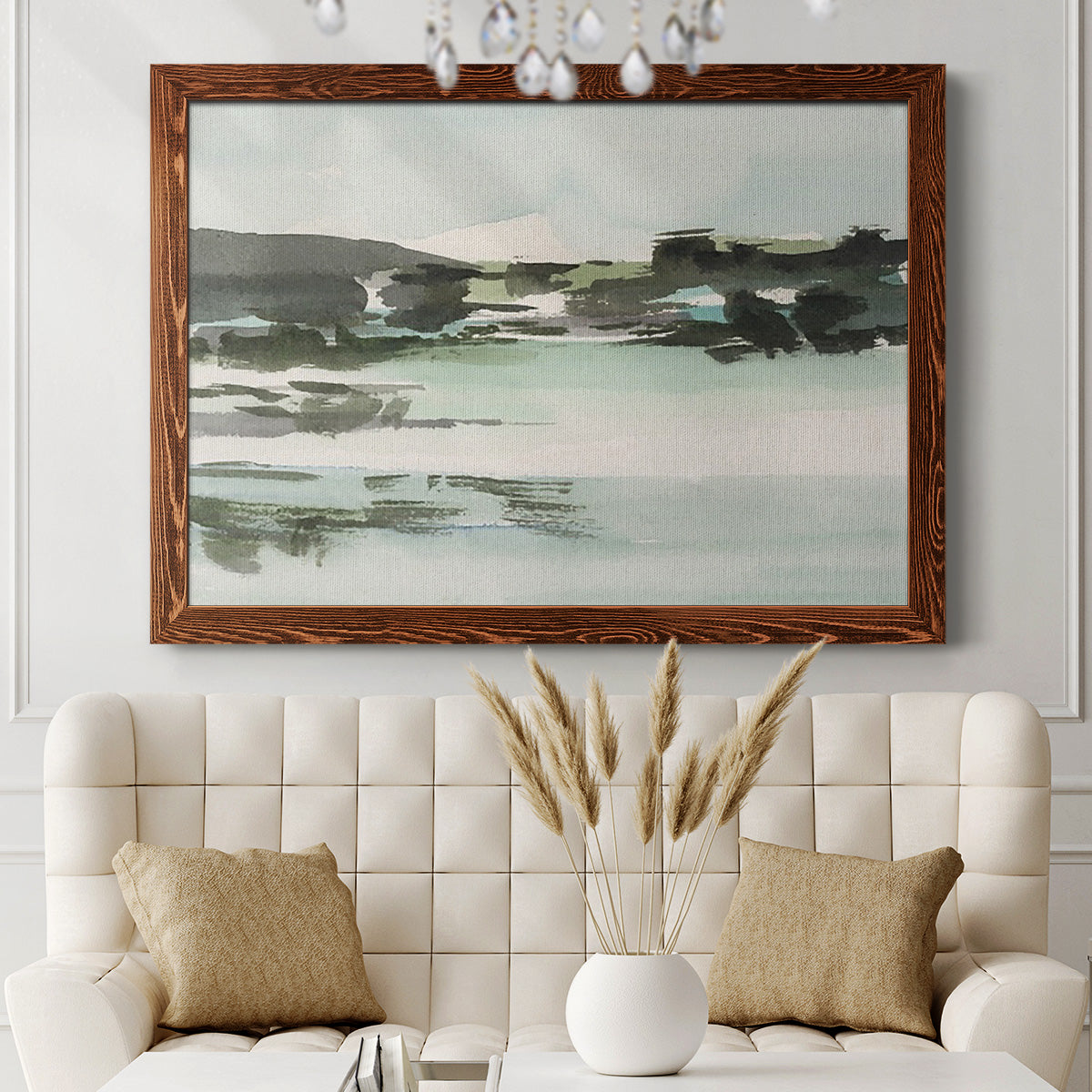 Turquoise Marsh II-Premium Framed Canvas - Ready to Hang