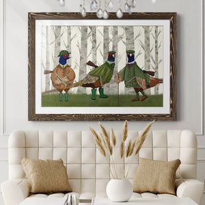 Pheasant Shooting Party Group 2-Premium Framed Print - Ready to Hang