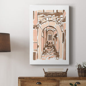 Blush Architecture Study III Premium Gallery Wrapped Canvas - Ready to Hang