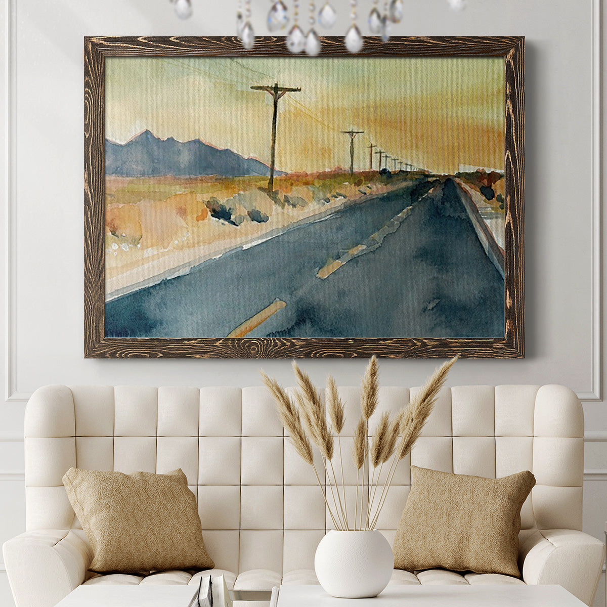 Deserted Highway II-Premium Framed Canvas - Ready to Hang
