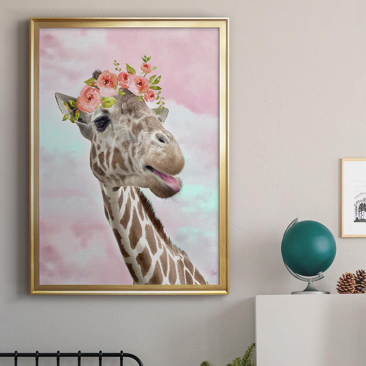 Floral Fun I Premium Framed Print - Ready to Hang