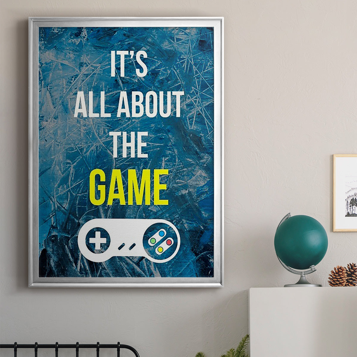 Gamer at Play IV Premium Framed Print - Ready to Hang