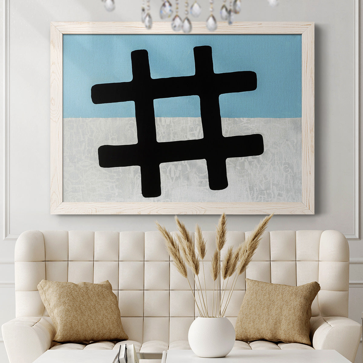 Hashtag-Premium Framed Canvas - Ready to Hang