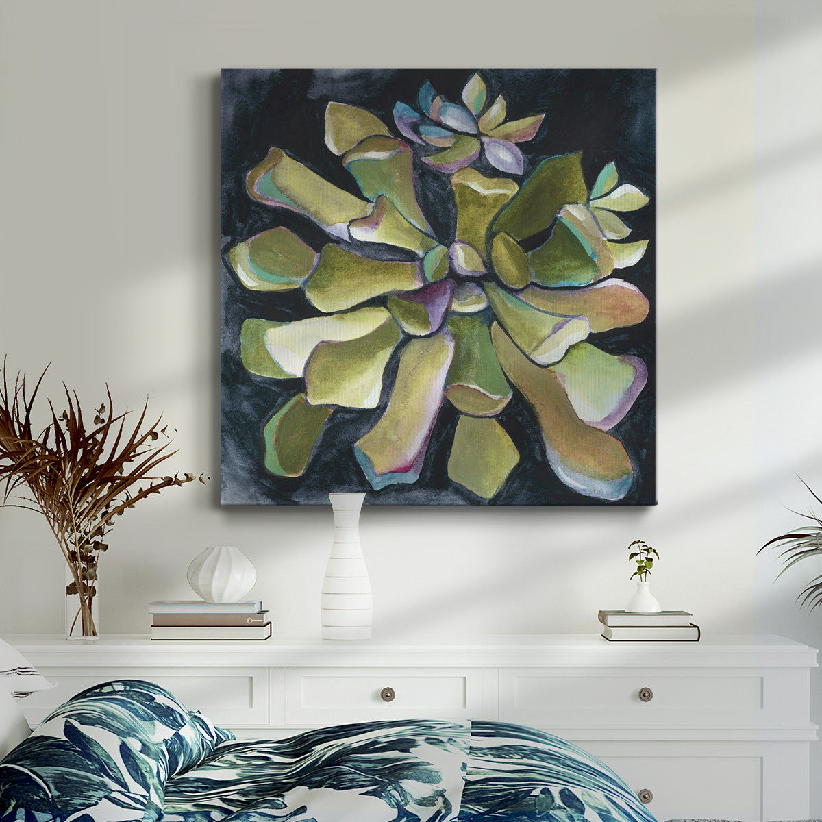 Succulent Rosette I-Premium Gallery Wrapped Canvas - Ready to Hang