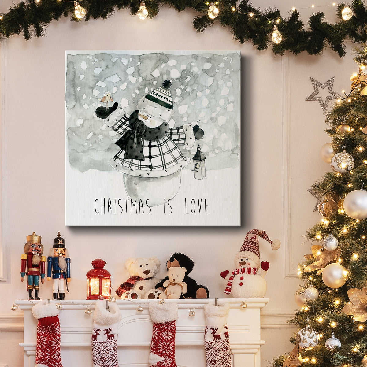 Christmas Is Love-Premium Gallery Wrapped Canvas - Ready to Hang