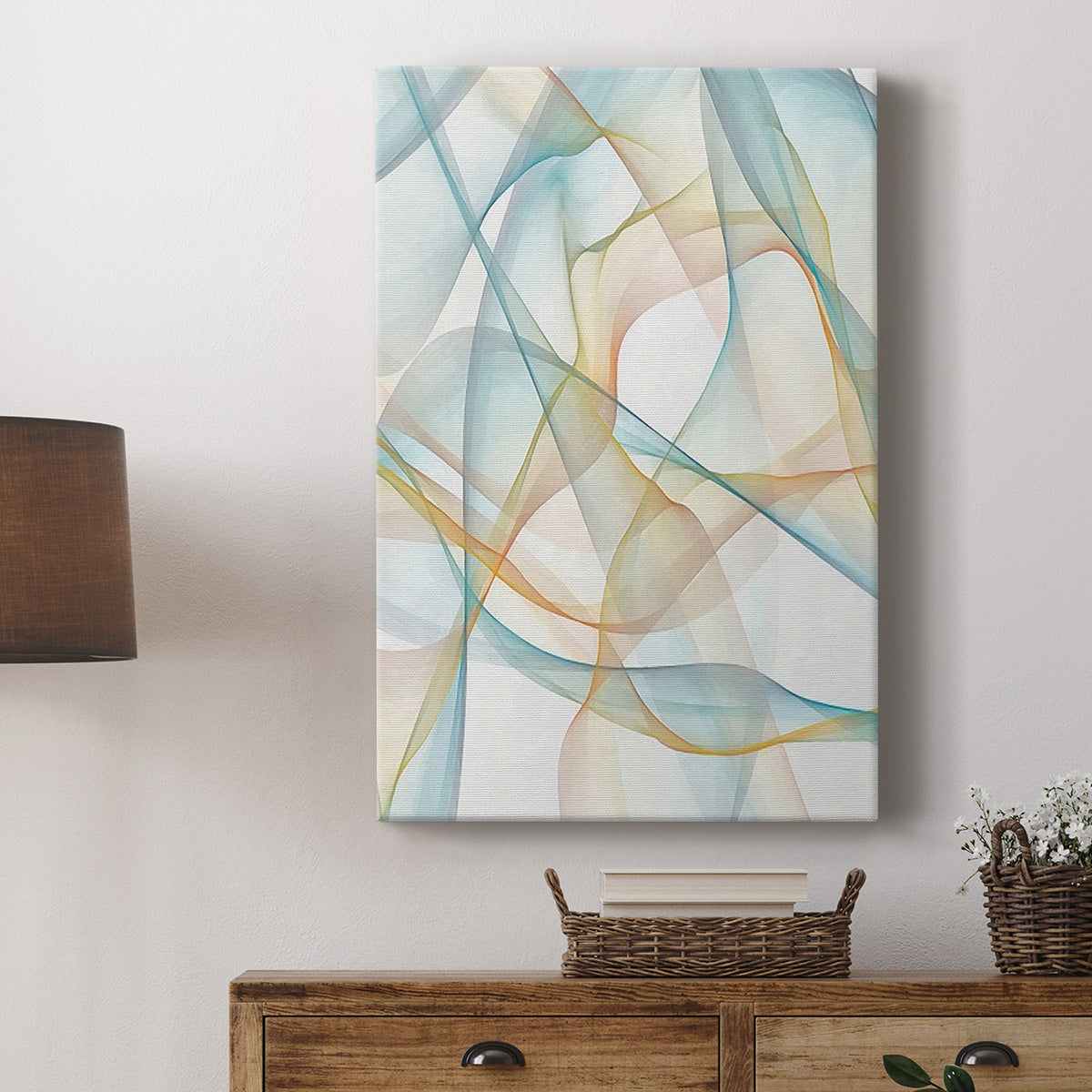Curves and Waves III Premium Gallery Wrapped Canvas - Ready to Hang