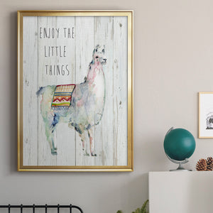 Llama Little Things Premium Framed Print - Ready to Hang