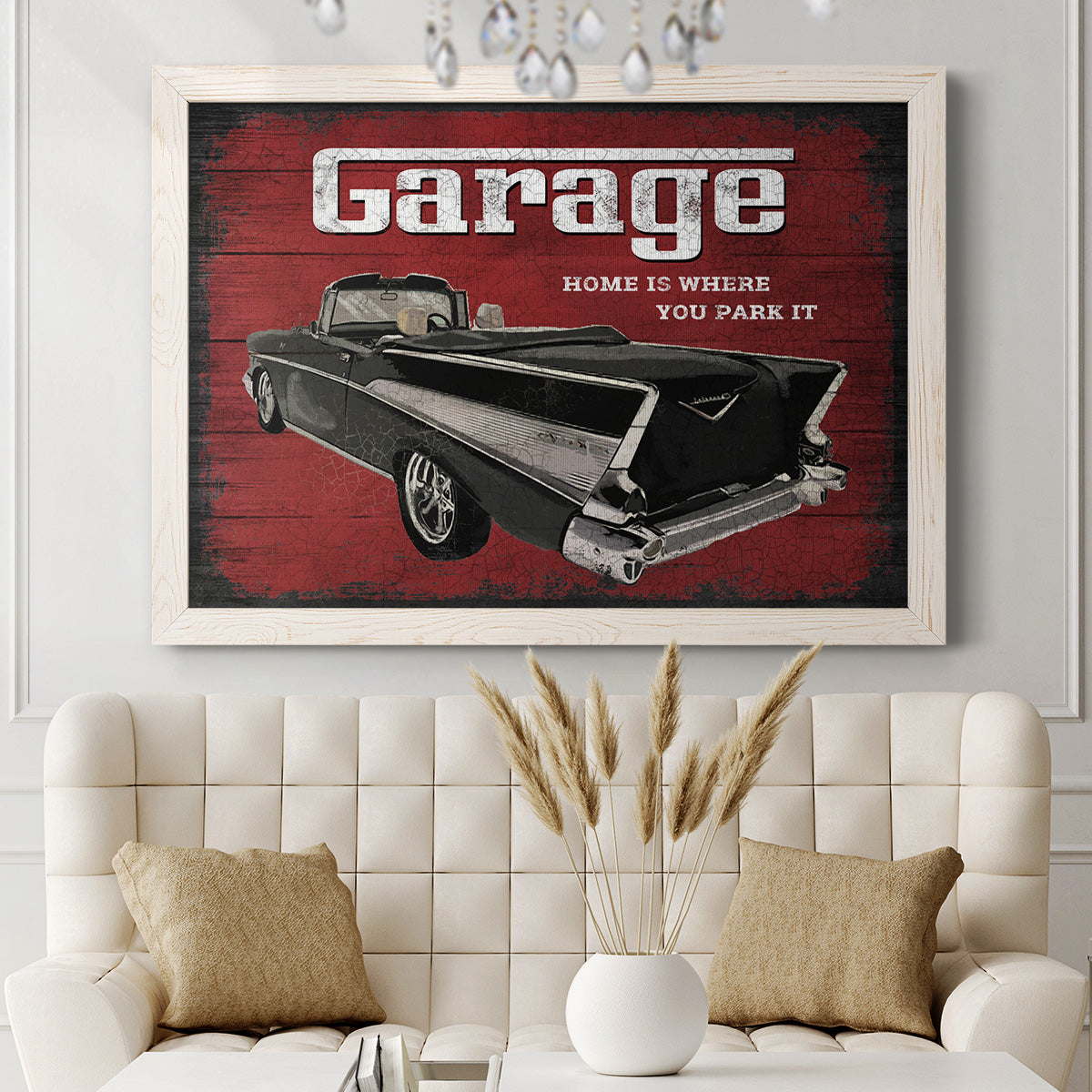 The Garage-Premium Framed Canvas - Ready to Hang