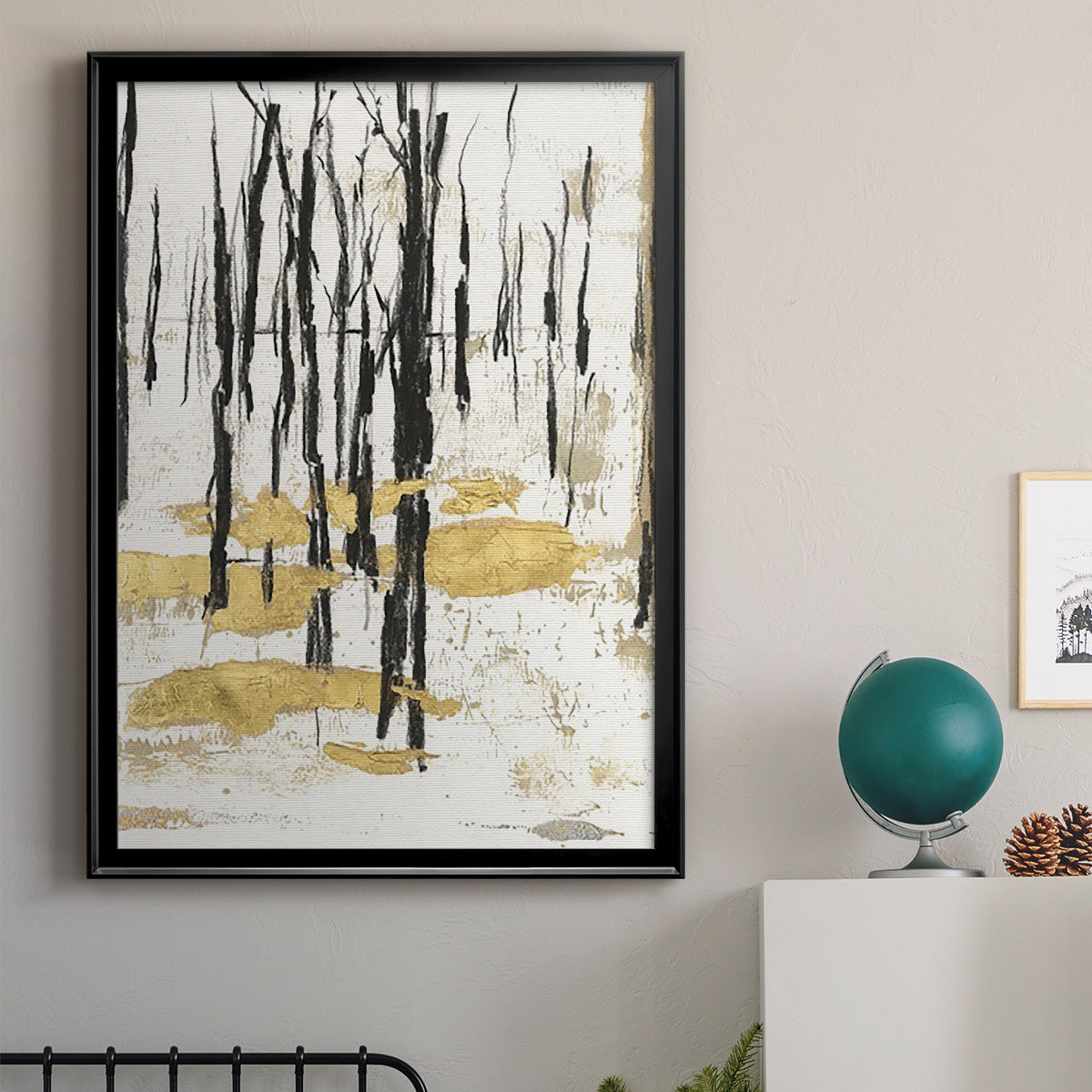 Gilded Winter I Premium Framed Print - Ready to Hang