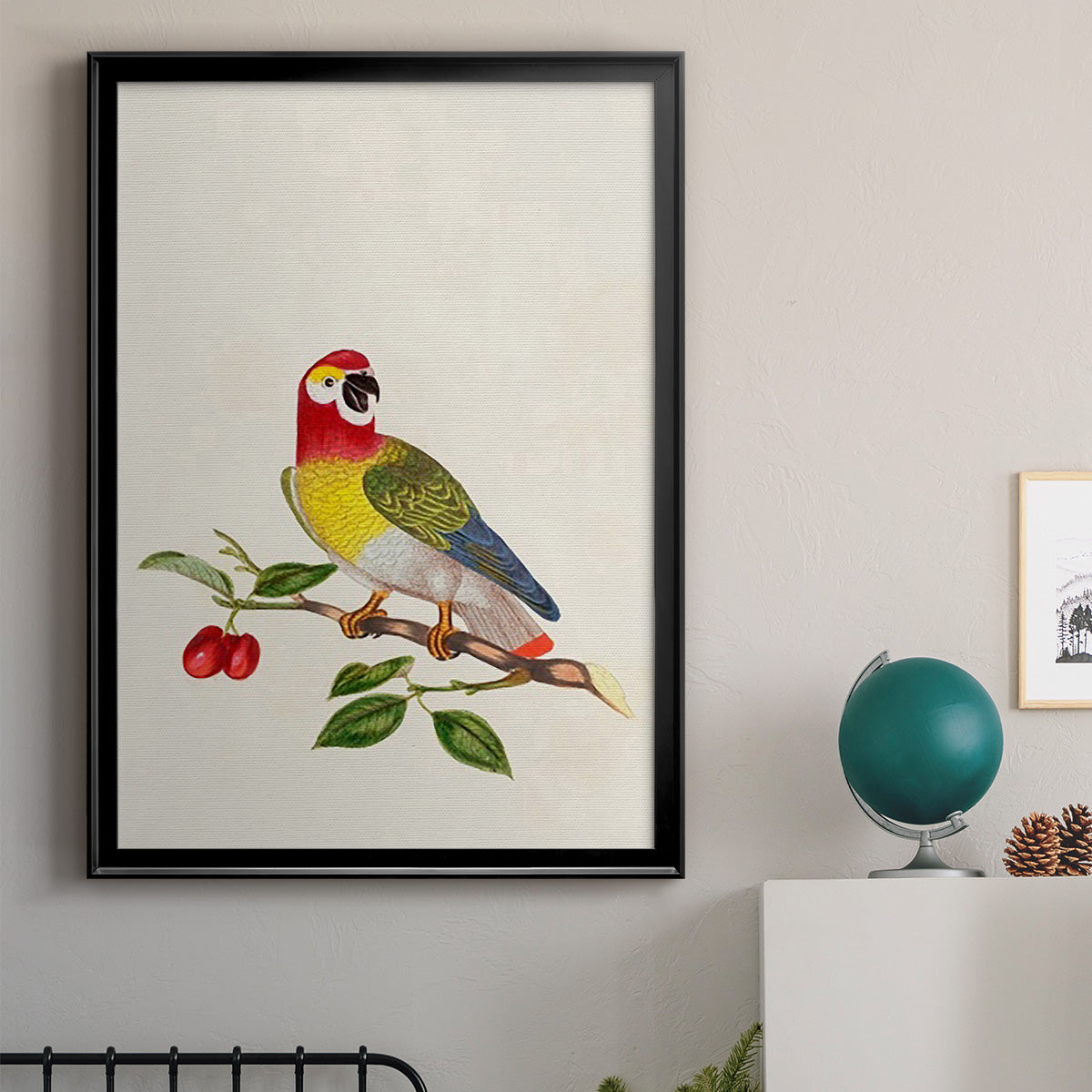 Bird in Habitat VI Premium Framed Print - Ready to Hang