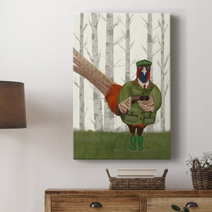 Pheasant Shooting Party 7 Premium Gallery Wrapped Canvas - Ready to Hang