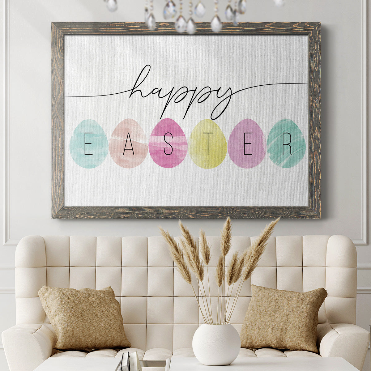 Happy Easter-Premium Framed Canvas - Ready to Hang