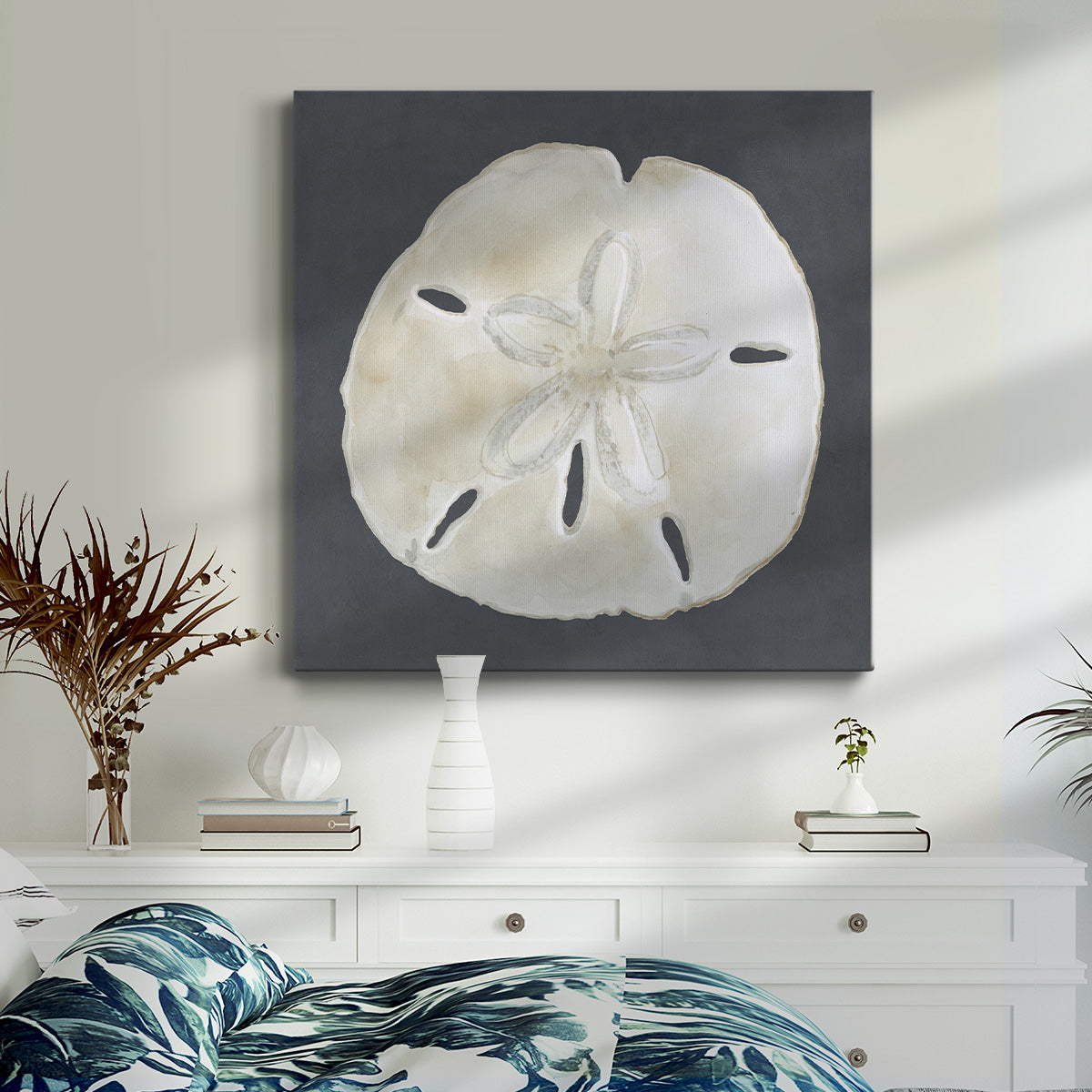 Shell on Slate II-Premium Gallery Wrapped Canvas - Ready to Hang