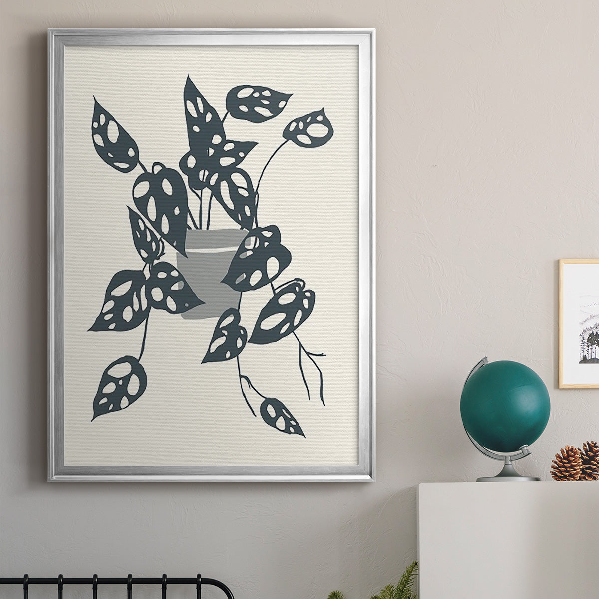 Growing Leaves IV Premium Framed Print - Ready to Hang
