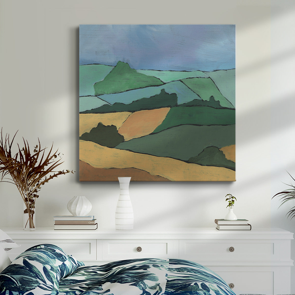 Blocked Topography I-Premium Gallery Wrapped Canvas - Ready to Hang