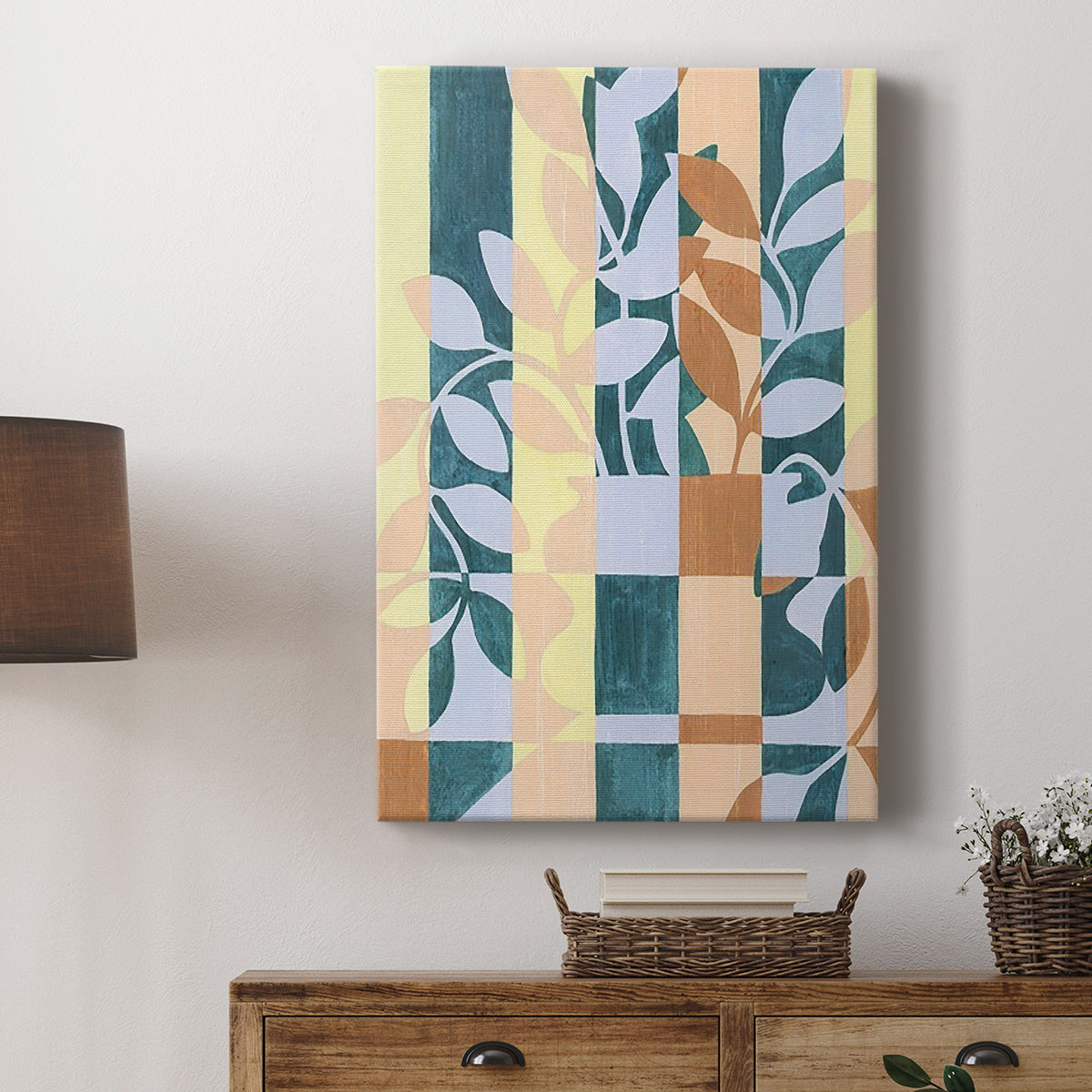 Checkered Cutting I Premium Gallery Wrapped Canvas - Ready to Hang