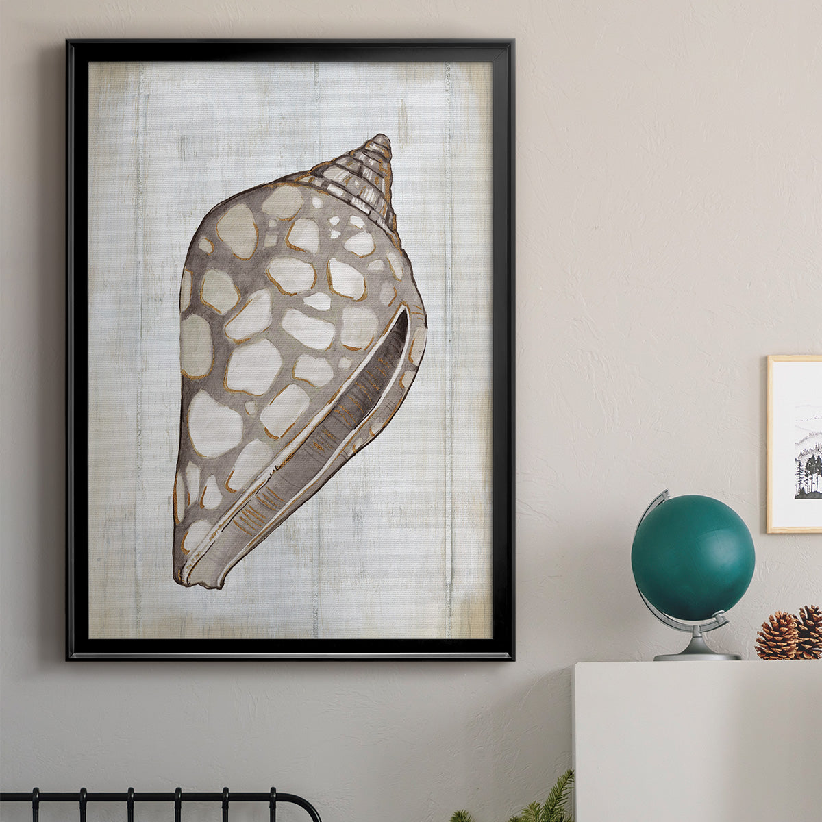 Ocean Cone I Premium Framed Print - Ready to Hang