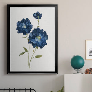 Blue Mums Premium Framed Print - Ready to Hang
