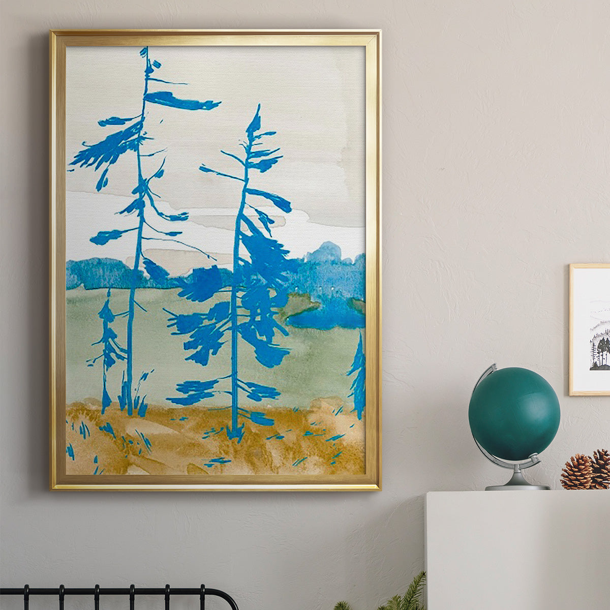 Cerulean Spruce I Premium Framed Print - Ready to Hang