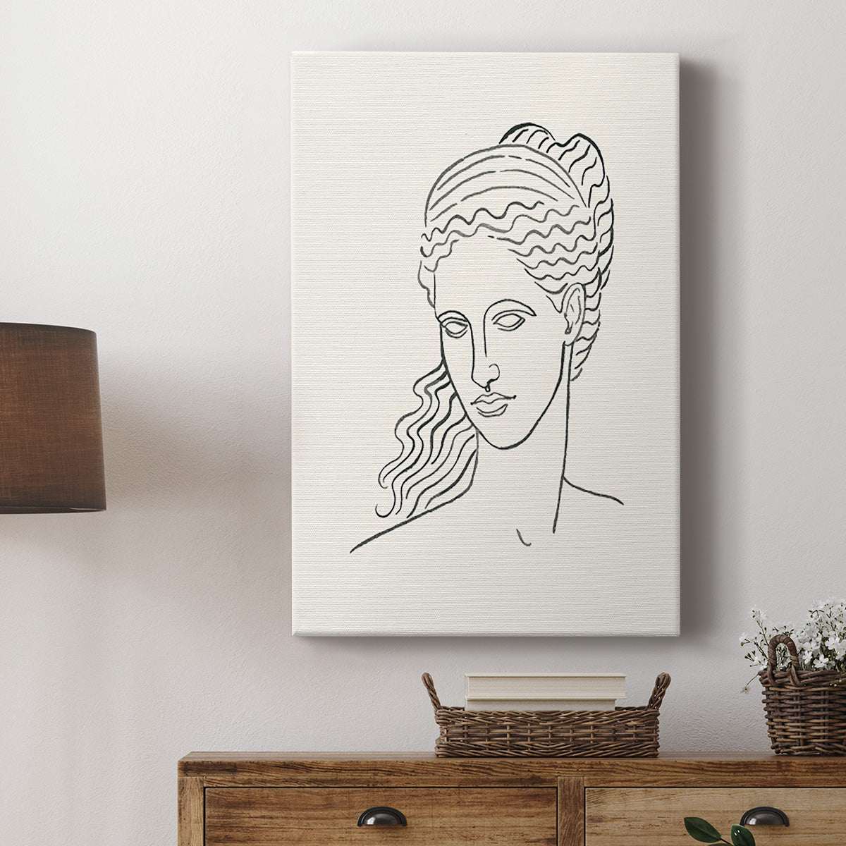 Greek Busts II Premium Gallery Wrapped Canvas - Ready to Hang