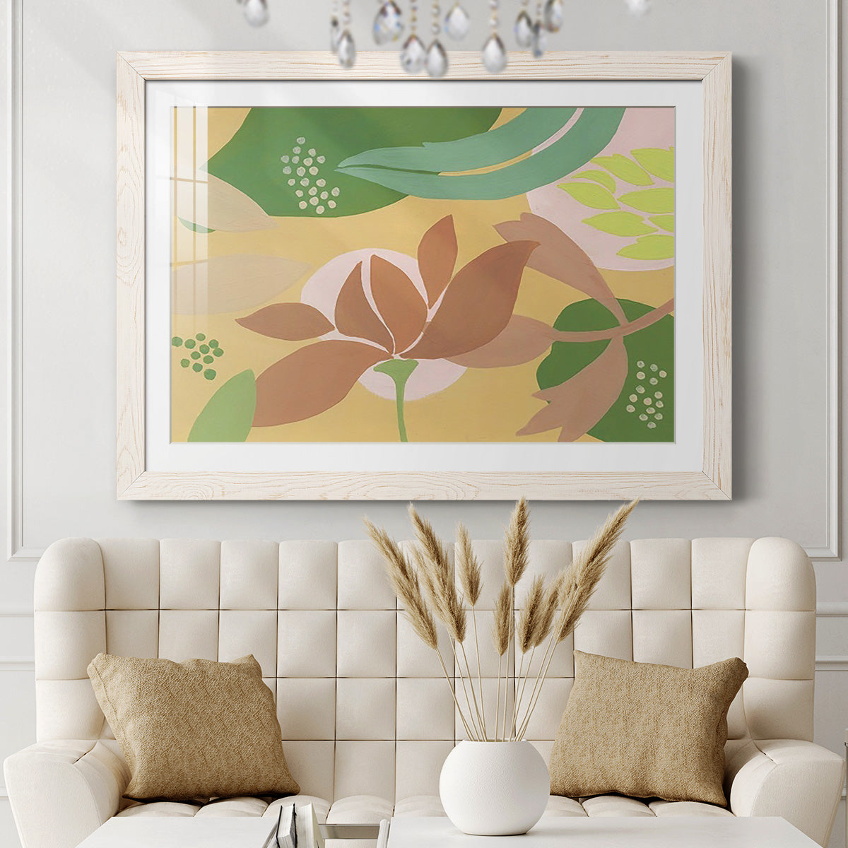 Neutral Blooms I-Premium Framed Print - Ready to Hang