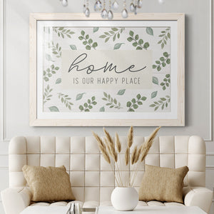 Home is Our Happy Place-Premium Framed Print - Ready to Hang