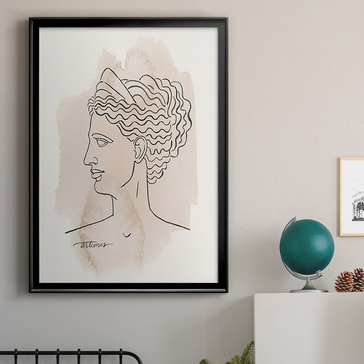 Greek Busts VI Premium Framed Print - Ready to Hang