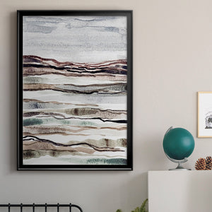 Muted Earth Layers I Premium Framed Print - Ready to Hang