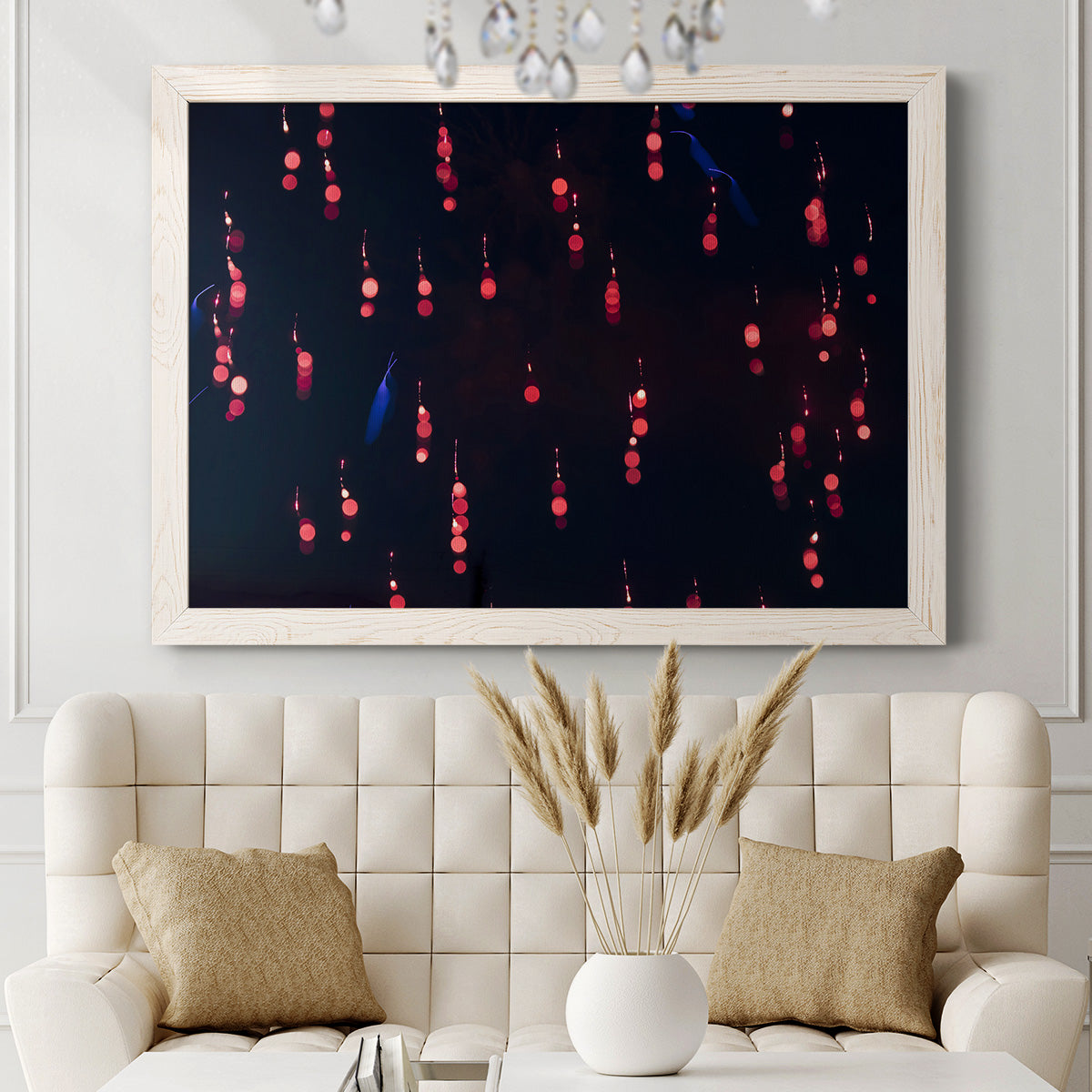 Crimson Constellation-Premium Framed Canvas - Ready to Hang