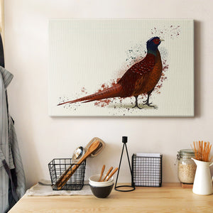 Pheasant Splash 4 Premium Gallery Wrapped Canvas - Ready to Hang