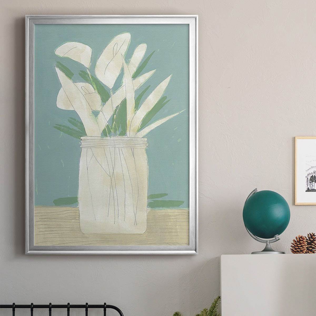 Muted Spring Arrangement IV Premium Framed Print - Ready to Hang