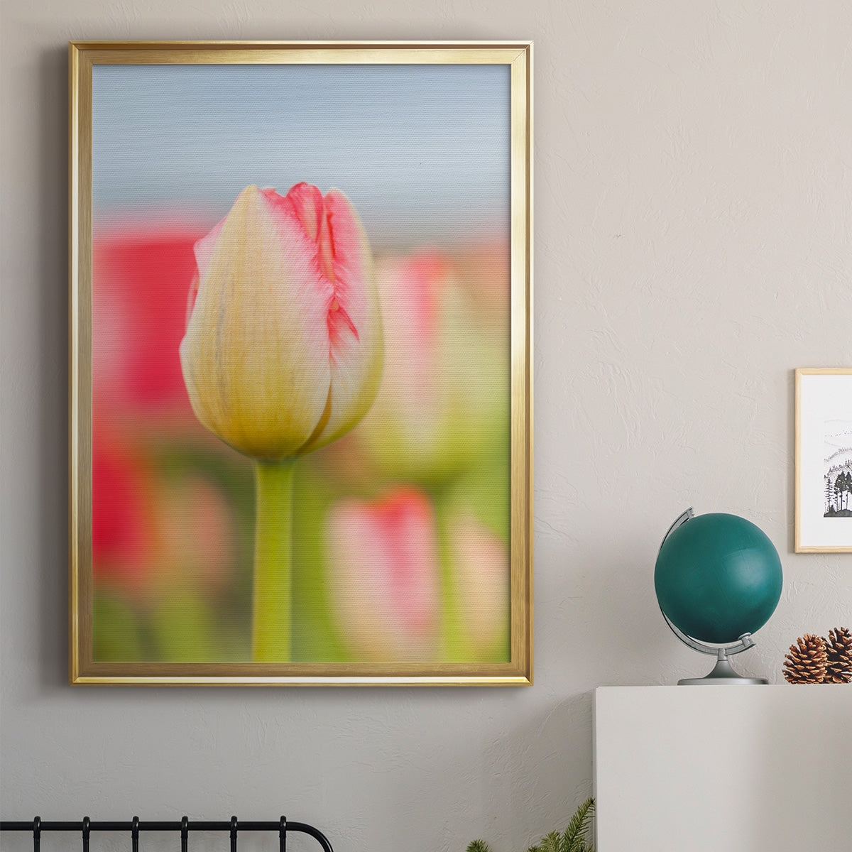 Twotone Tulip Premium Framed Print - Ready to Hang