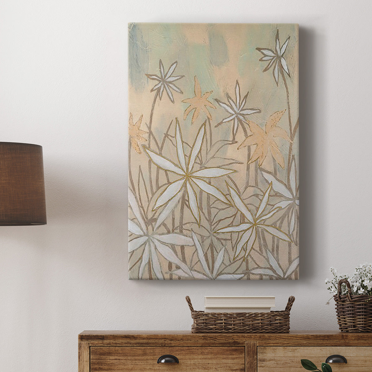 Embellished Starburst Bloom II Premium Gallery Wrapped Canvas - Ready to Hang