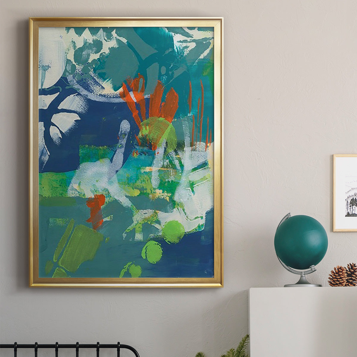 Tropical Graphics I Premium Framed Print - Ready to Hang