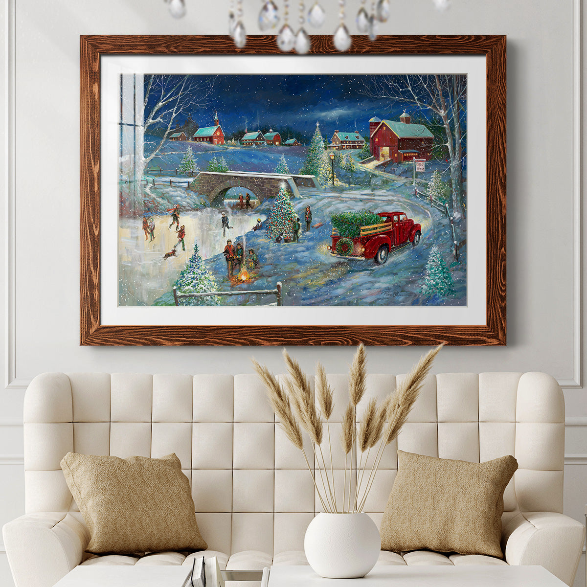 Warm Holiday Memories-Premium Framed Print - Ready to Hang